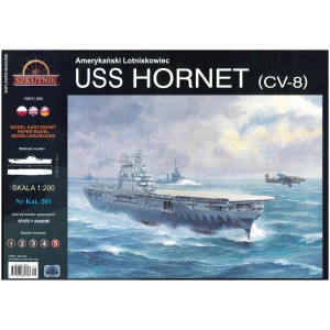 LAIVO KOMPLEKTAS USS HORNET + DETALĖS